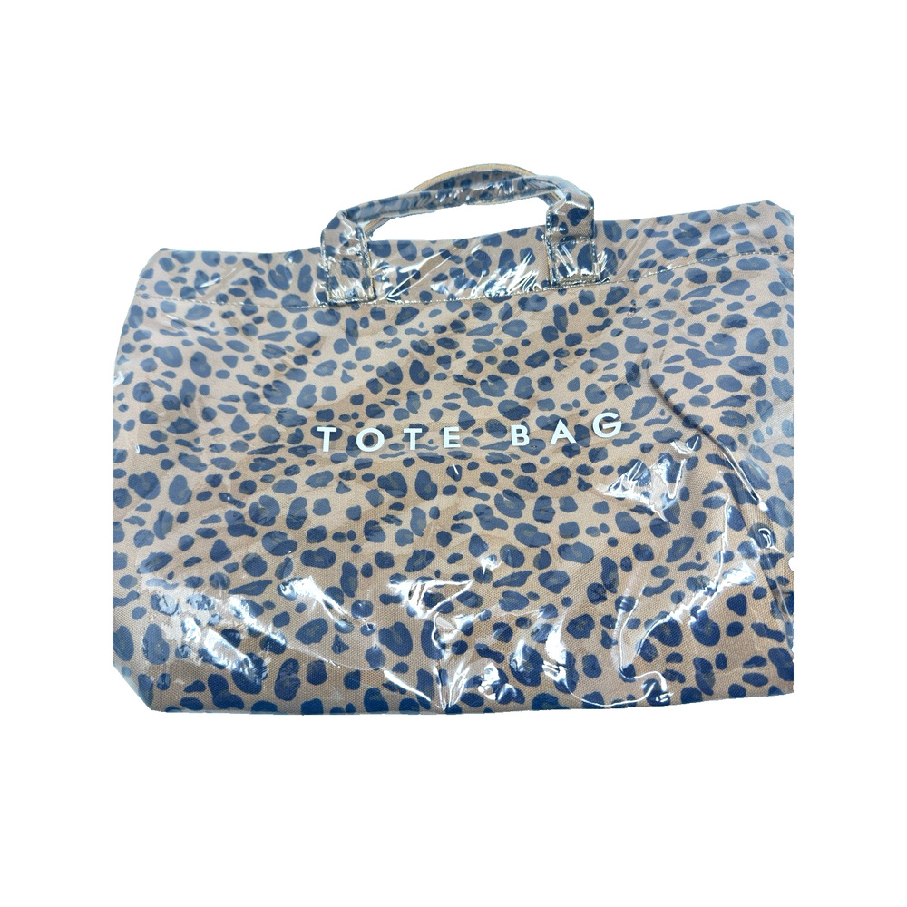 Large Leopard Print Waterproof PVC Tote Bag Shopper Travel Purse - Picture 6 of 6